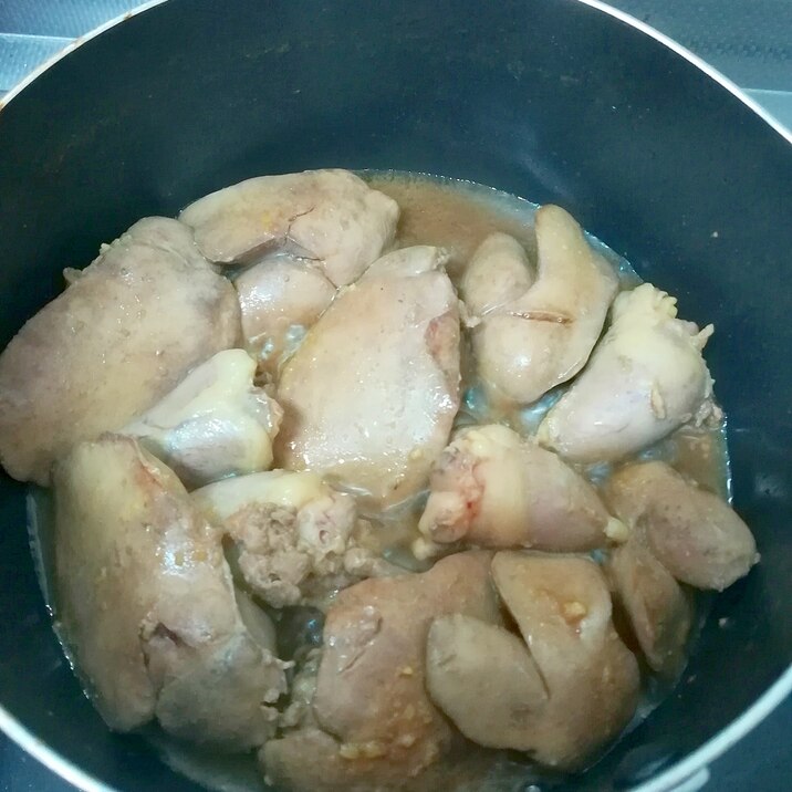 鉄分補給★簡単おつまみ★鶏の肝の生姜醤油煮